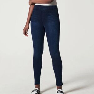 SPANX Jean-ish Ankle Leggings Size Large women's Twilight Rinse 20018R